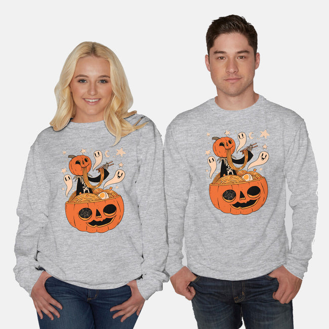 Spooky Ramen-Unisex-Crew Neck-Sweatshirt-ppmid