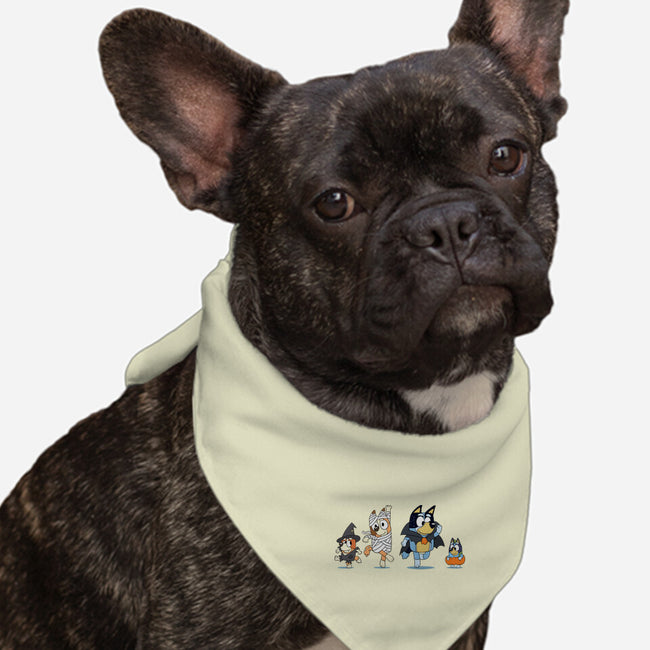 Spooky Party-Dog-Bandana-Pet Collar-ilustraziz