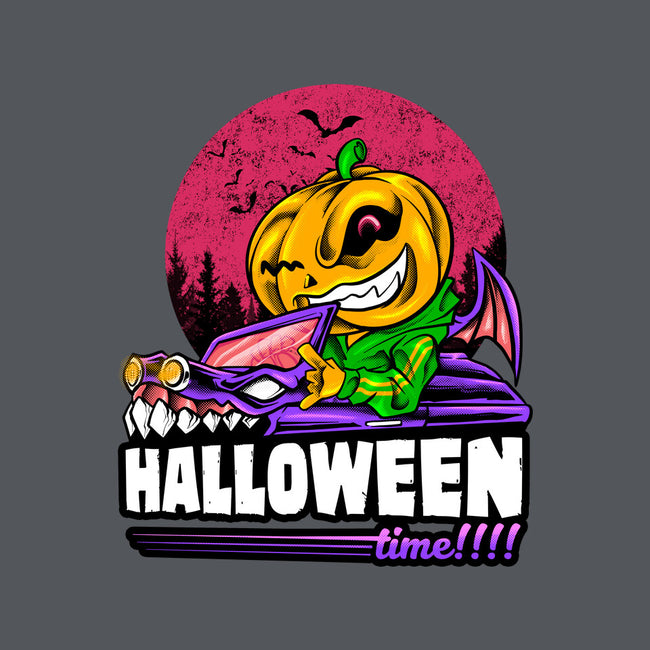 Time For Halloween-Womens-V-Neck-Tee-spoilerinc