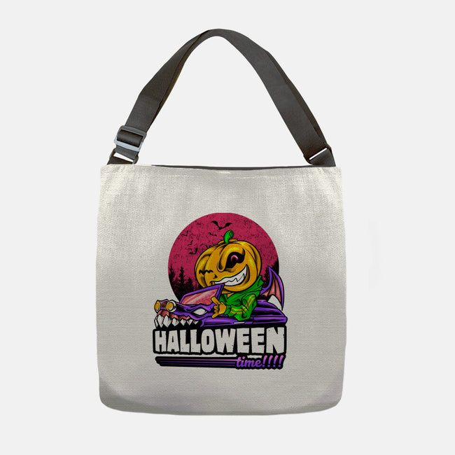 Time For Halloween-None-Adjustable Tote-Bag-spoilerinc