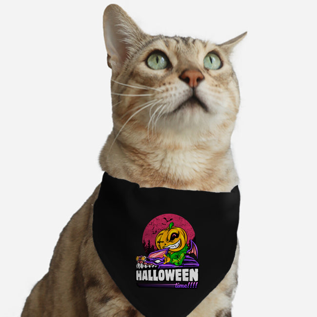 Time For Halloween-Cat-Adjustable-Pet Collar-spoilerinc