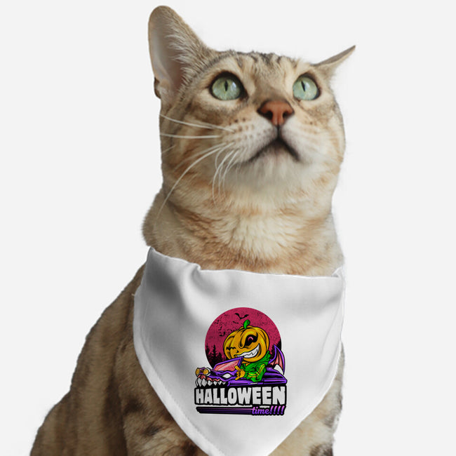 Time For Halloween-Cat-Adjustable-Pet Collar-spoilerinc