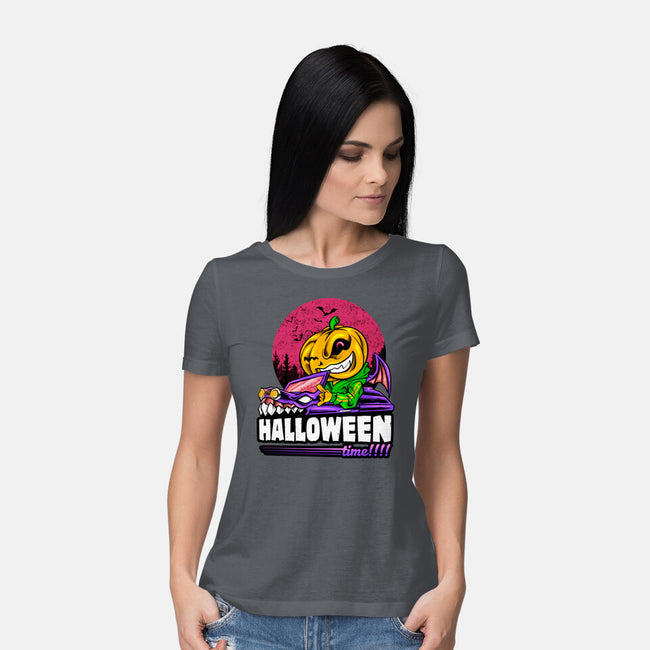 Time For Halloween-Womens-Basic-Tee-spoilerinc