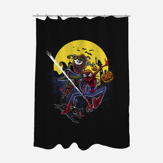 Spidey Before Christmas-None-Polyester-Shower Curtain-zascanauta