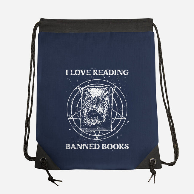 Evil Reader-None-Drawstring-Bag-retrodivision