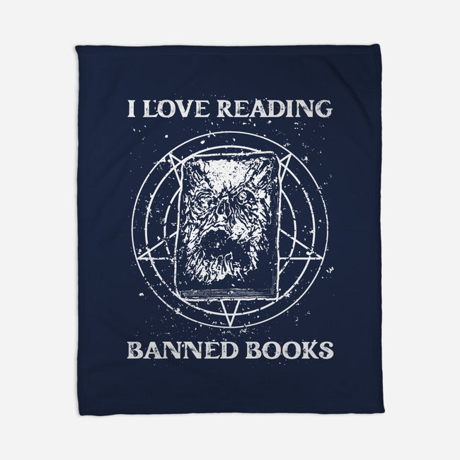Evil Reader-None-Fleece-Blanket-retrodivision