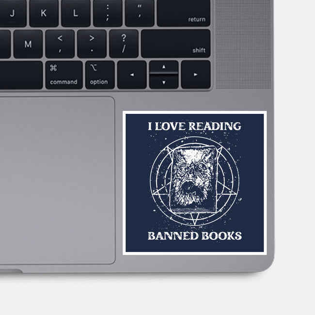 Evil Reader-None-Glossy-Sticker-retrodivision