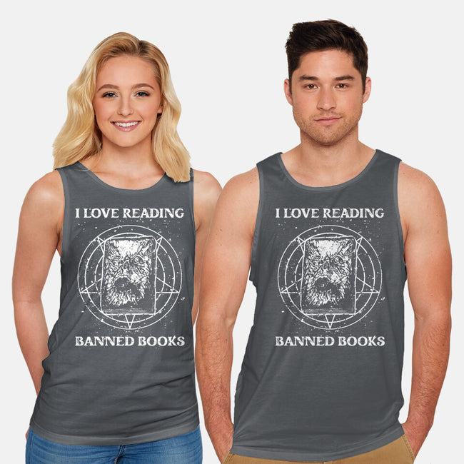 Evil Reader-Unisex-Basic-Tank-retrodivision