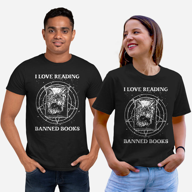 Evil Reader-Unisex-Basic-Tee-retrodivision