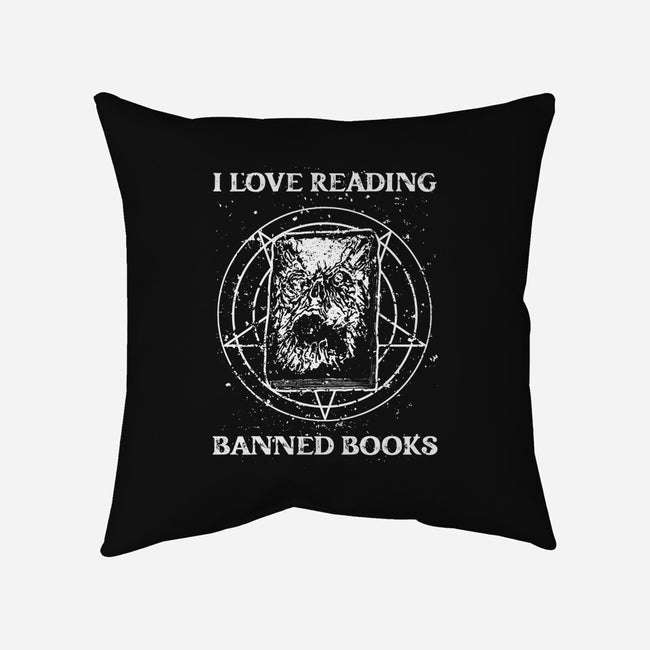 Evil Reader-None-Non-Removable Cover w Insert-Throw Pillow-retrodivision