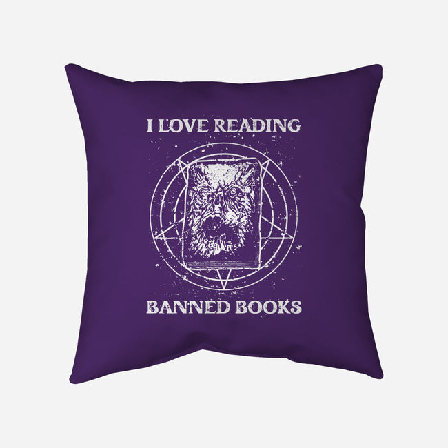 Evil Reader-None-Non-Removable Cover w Insert-Throw Pillow-retrodivision