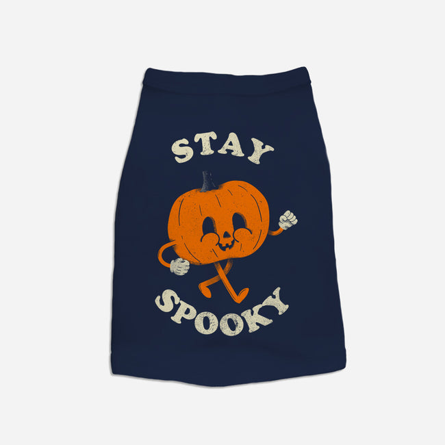 Stay Spooky Pumpkin-Cat-Basic-Pet Tank-zachterrelldraws