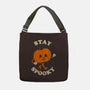 Stay Spooky Pumpkin-None-Adjustable Tote-Bag-zachterrelldraws