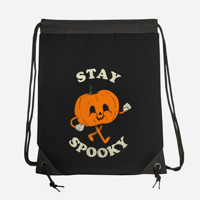 Stay Spooky Pumpkin-None-Drawstring-Bag-zachterrelldraws