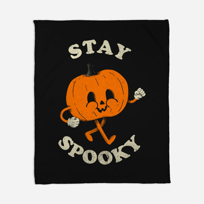 Stay Spooky Pumpkin-None-Fleece-Blanket-zachterrelldraws