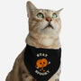 Stay Spooky Pumpkin-Cat-Adjustable-Pet Collar-zachterrelldraws