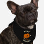 Stay Spooky Pumpkin-Dog-Bandana-Pet Collar-zachterrelldraws