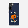 Stay Spooky Pumpkin-Samsung-Snap-Phone Case-zachterrelldraws