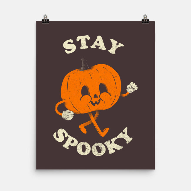 Stay Spooky Pumpkin-None-Matte-Poster-zachterrelldraws