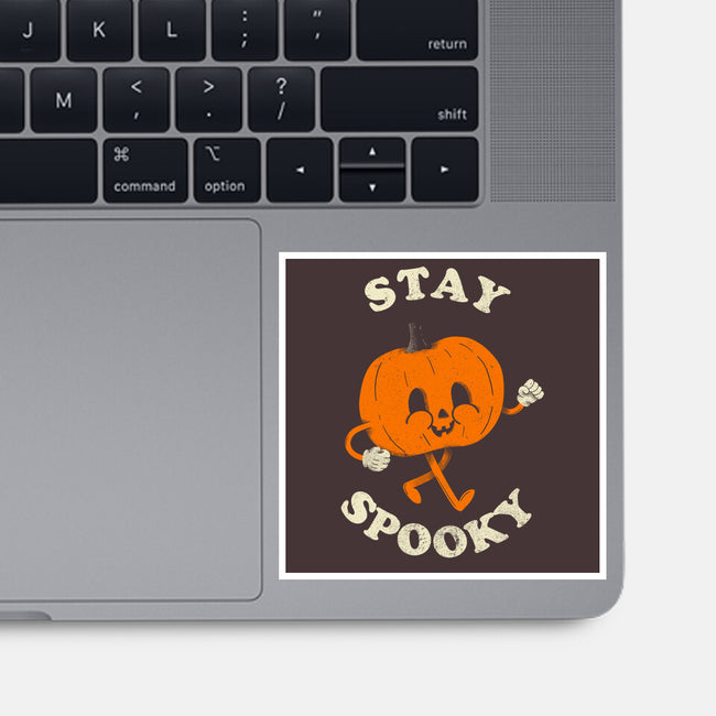 Stay Spooky Pumpkin-None-Glossy-Sticker-zachterrelldraws