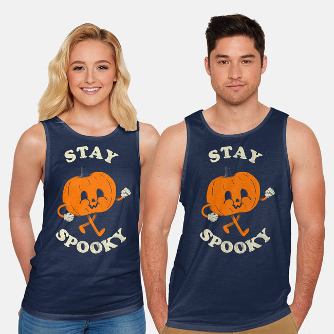 Stay Spooky Pumpkin-Unisex-Basic-Tank-zachterrelldraws