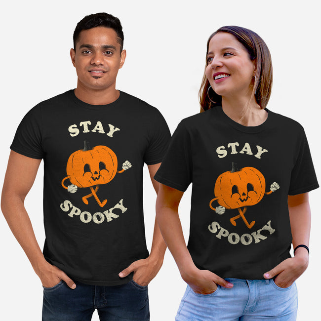 Stay Spooky Pumpkin-Unisex-Basic-Tee-zachterrelldraws