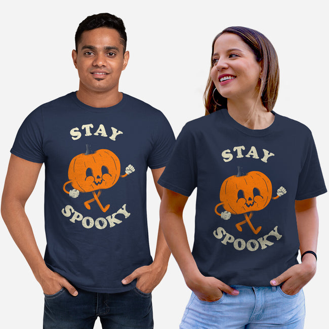 Stay Spooky Pumpkin-Unisex-Basic-Tee-zachterrelldraws