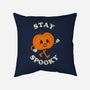 Stay Spooky Pumpkin-None-Non-Removable Cover w Insert-Throw Pillow-zachterrelldraws