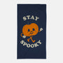 Stay Spooky Pumpkin-None-Beach-Towel-zachterrelldraws