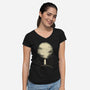 The Ghost-Womens-V-Neck-Tee-zachterrelldraws