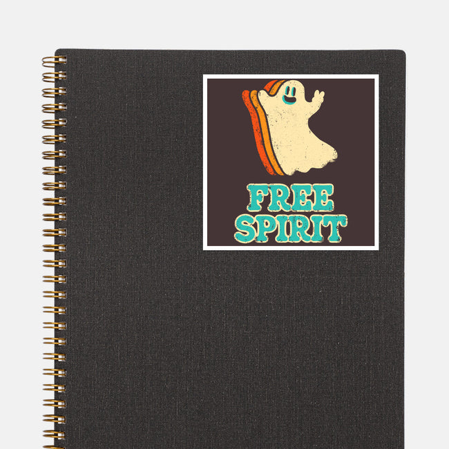 Retro Free Spirit-None-Glossy-Sticker-zachterrelldraws