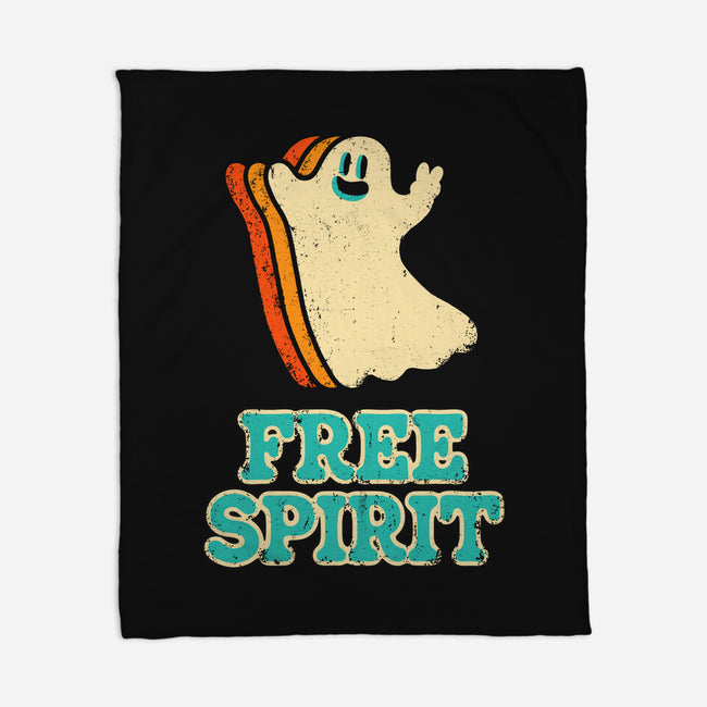 Retro Free Spirit-None-Fleece-Blanket-zachterrelldraws