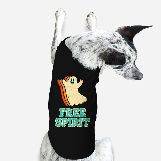 Retro Free Spirit-Dog-Basic-Pet Tank-zachterrelldraws
