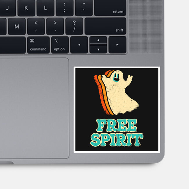 Retro Free Spirit-None-Glossy-Sticker-zachterrelldraws