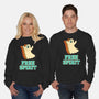 Retro Free Spirit-Unisex-Crew Neck-Sweatshirt-zachterrelldraws