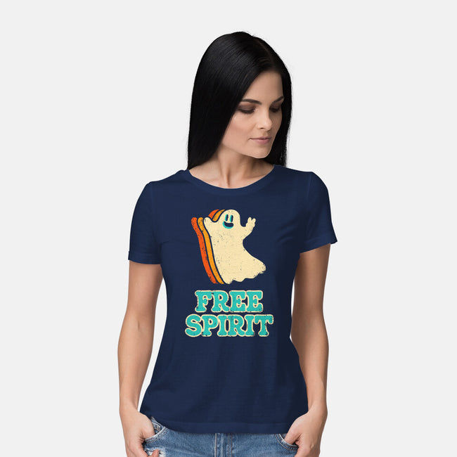 Retro Free Spirit-Womens-Basic-Tee-zachterrelldraws