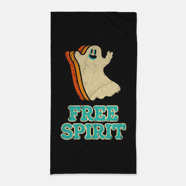 Retro Free Spirit-None-Beach-Towel-zachterrelldraws