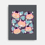 Pumpkin Cat Garden-None-Stretched-Canvas-xMorfina