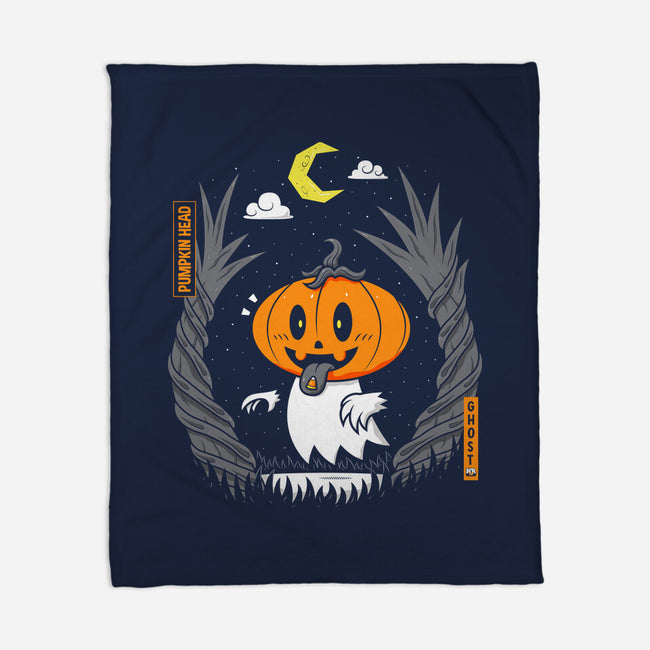 Pumpkin Head Ghost-None-Fleece-Blanket-krisren28