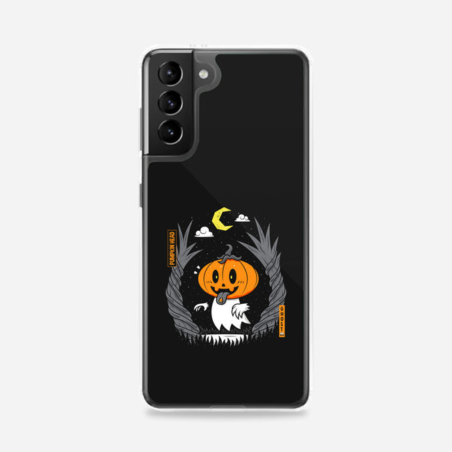 Pumpkin Head Ghost-Samsung-Snap-Phone Case-krisren28