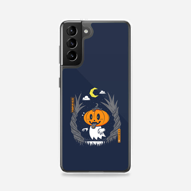 Pumpkin Head Ghost-Samsung-Snap-Phone Case-krisren28