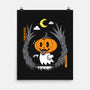 Pumpkin Head Ghost-None-Matte-Poster-krisren28