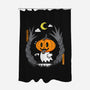 Pumpkin Head Ghost-None-Polyester-Shower Curtain-krisren28