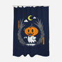 Pumpkin Head Ghost-None-Polyester-Shower Curtain-krisren28