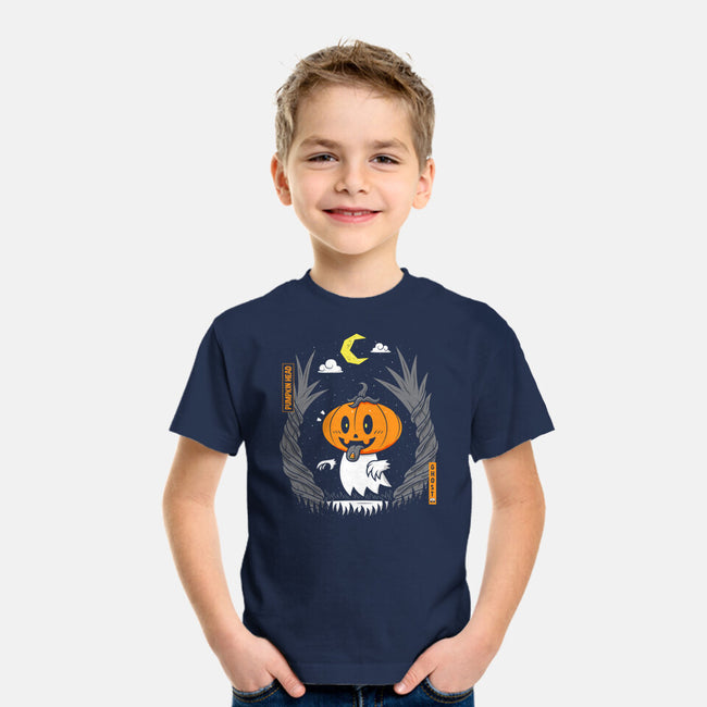 Pumpkin Head Ghost-Youth-Basic-Tee-krisren28