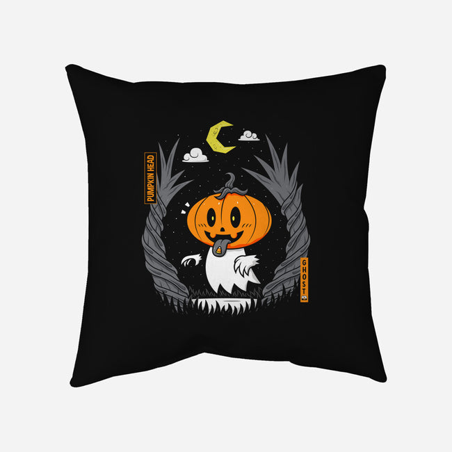 Pumpkin Head Ghost-None-Non-Removable Cover w Insert-Throw Pillow-krisren28