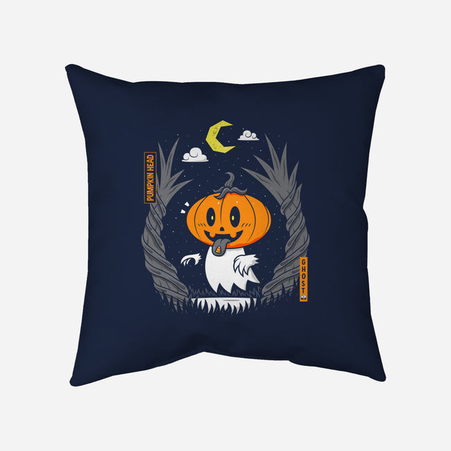 Pumpkin Head Ghost-None-Non-Removable Cover w Insert-Throw Pillow-krisren28