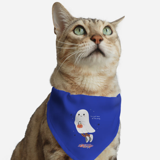 Candy Ghost-Cat-Adjustable-Pet Collar-Paola Locks