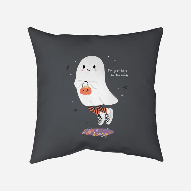 Candy Ghost-None-Non-Removable Cover w Insert-Throw Pillow-Paola Locks