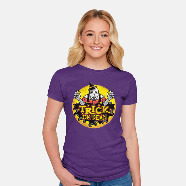 Trick Or Dean-Womens-Fitted-Tee-Aarons Art Room